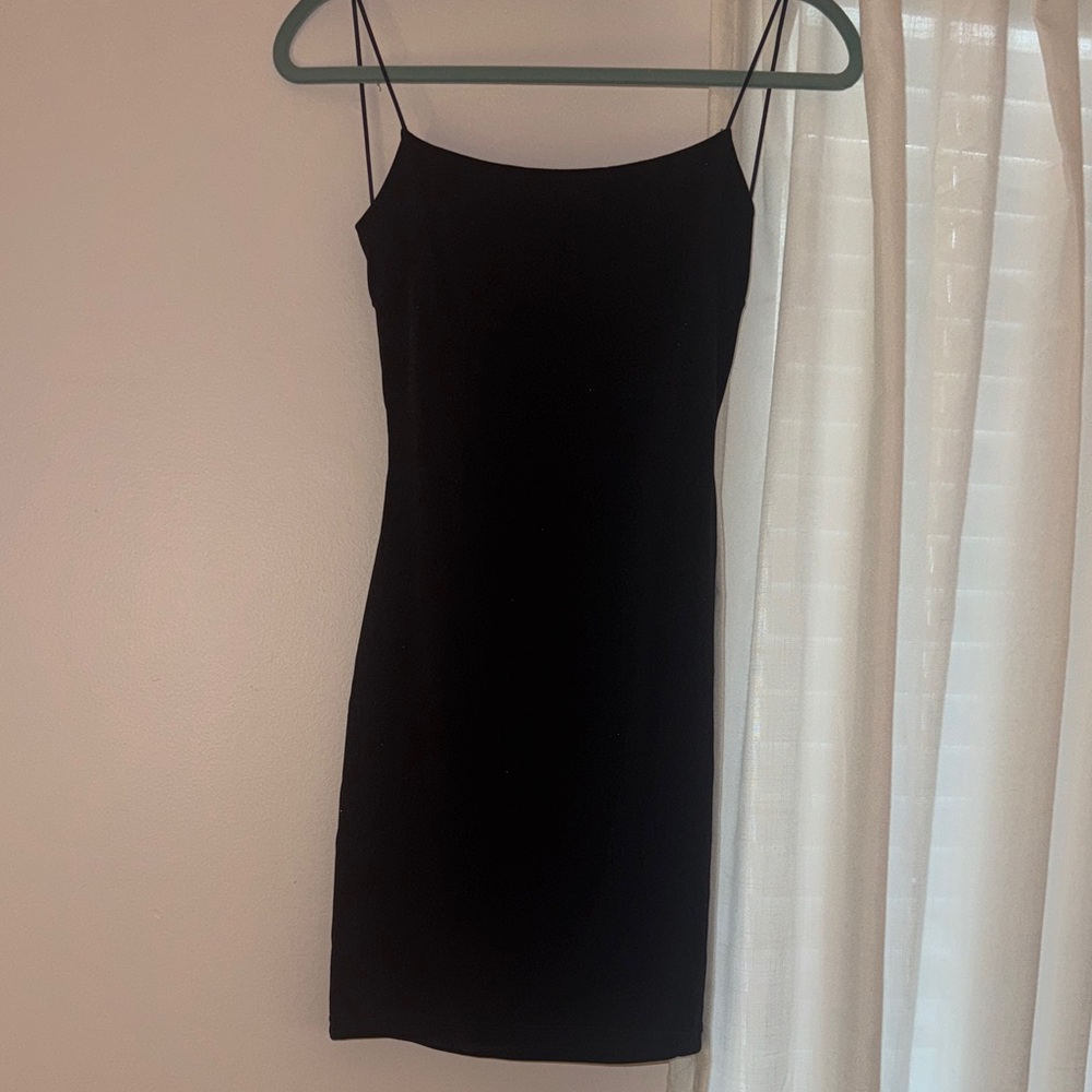 Windsor Black Mini Dress with Spaghetti Straps